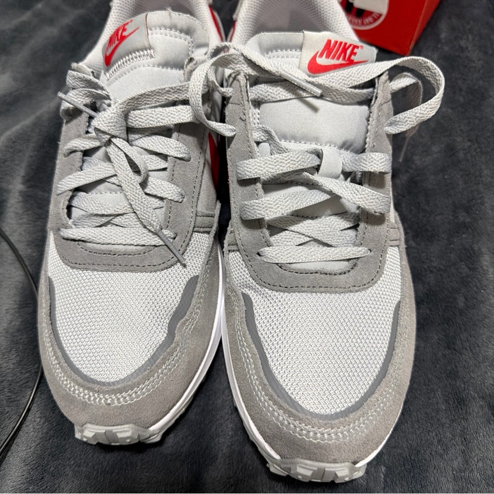 Nike Gray and Red Men's Sneakers
